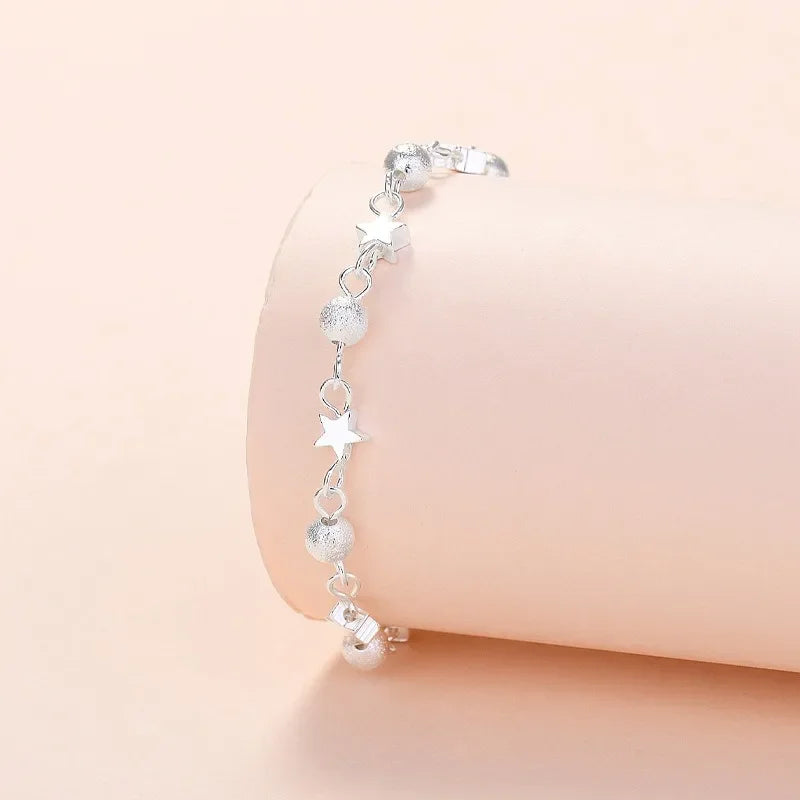 Silver Stars Bracelets For Women  Jewelry Gift