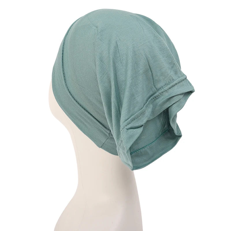 AYNOUR Hijab Caps Solid Underscarf Women