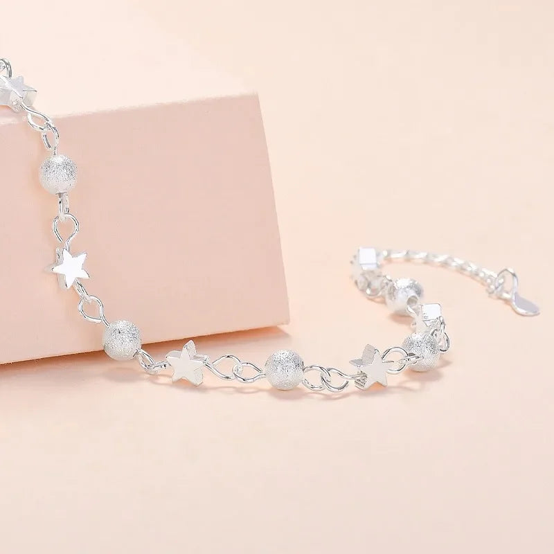 Silver Stars Bracelets For Women  Jewelry Gift