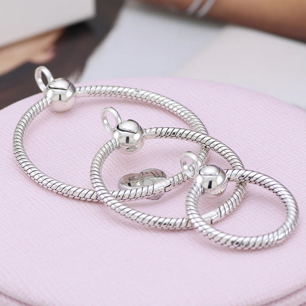 HOT Sale 925 Silver Moments Pave O Pendant fit Original Cable Chain Bracelet Pendant Necklace CZ DIY Jewellery Jewelry